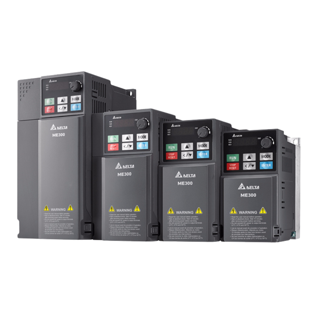 Delta ME300 VFD – High-performance compact variable frequency drive for precise motor control.