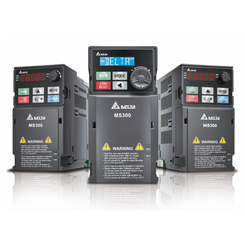Delta MS300 VFD – High-performance compact variable frequency drive for precise motor control.